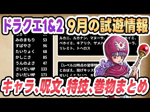 【HD-2D版ドラクエ1&2】キャラ、呪文、特技、巻物、紋章などまとめ  9月の試遊情報後編【DQ1&2】