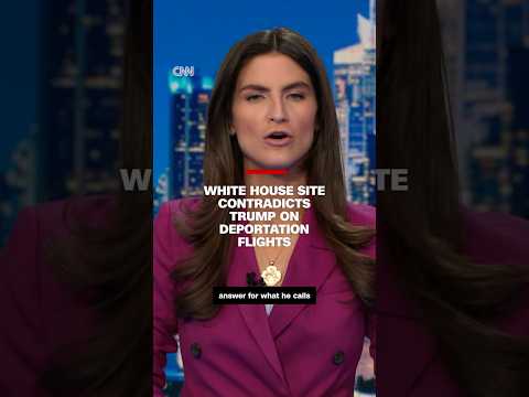 White House site contradicts Trump on deportation flights