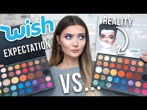 I BOUGHT A FAKE JAMES CHARLES PALETTE ON WISH... REAL VS FAKE - UCBKFH7bU2ebvO68FtuGjyyw