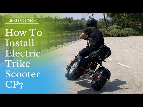 How to Install the CP7 Dual Motor Electric Trike Scooter with Articulating Back from the Package
