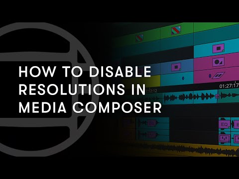 How to disable resolutions in Media Composer?