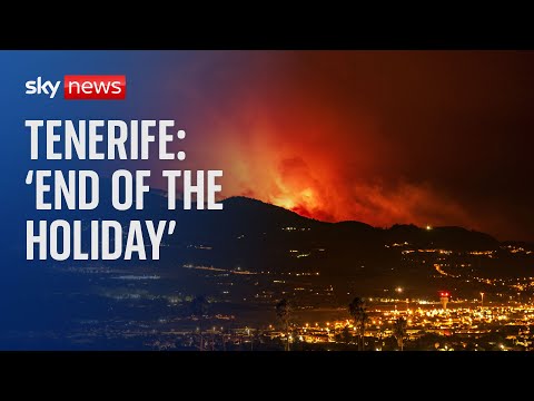 Tenerife Wildfires: Tourists watch in horror as blaze spreads across island