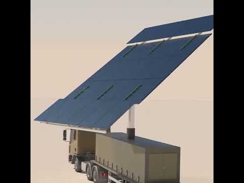 Amazing SunBox 30A Mobile PV solution with the dimensions of a 20 ‘container | Wind sensor