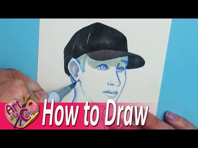 How To Draw A Baseball Hat On A Person?