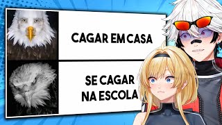 TOSHI e MAKO decidem com MEMES onde é MELHOR...