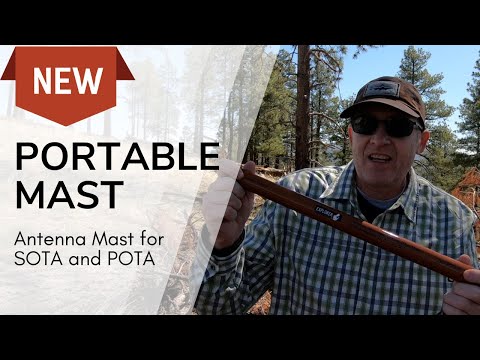 Ham Radio Mountaintop Antenna Mast - SOTA / POTA Activation