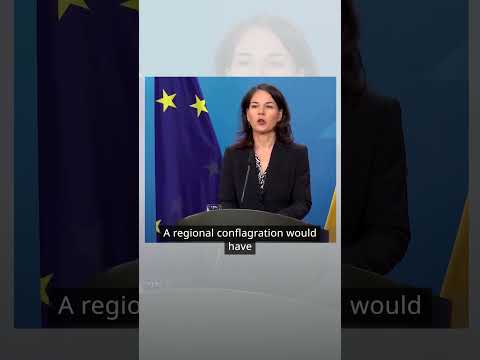 German foreign minister criticizes Iran's actions against Israel | DW Shorts
