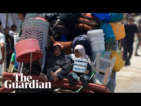 Palestinians flee Gaza City as Israel begins offensive to take over the Strip's capital