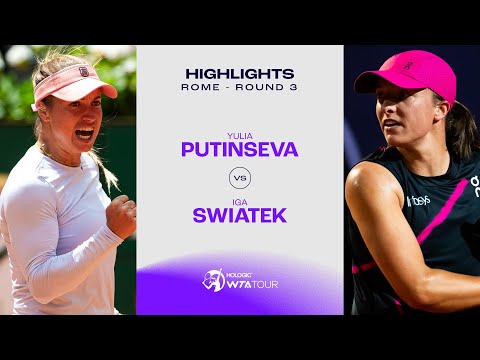 Iga Swiatek vs. Yulia Putintseva | 2024 Rome Round 3 | WTA Match Highlights