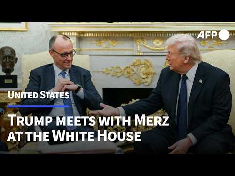 IN FULL - Trump meets with Germany's Merz at the White House | AFP