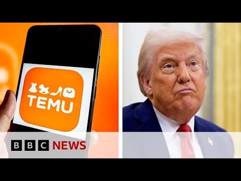 Temu's Chinese owner sees profits plunge following Donald Trump’s trade war | BBC News