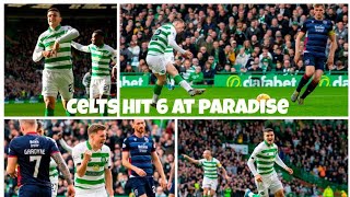 Celtic 6-0 Ross County | the celtic hit 6 and go top | hail hail