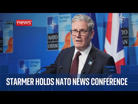 Sir Keir Starmer holds news conference after meeting with NATO leaders