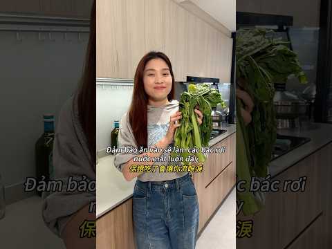 這道菜是跟我公公學的，大家有吃過嗎？燙的、炒的都一樣會嗆很好吃😋Món dưa cay mình học được từ bố chồng nè, các bác thử xem nhé.