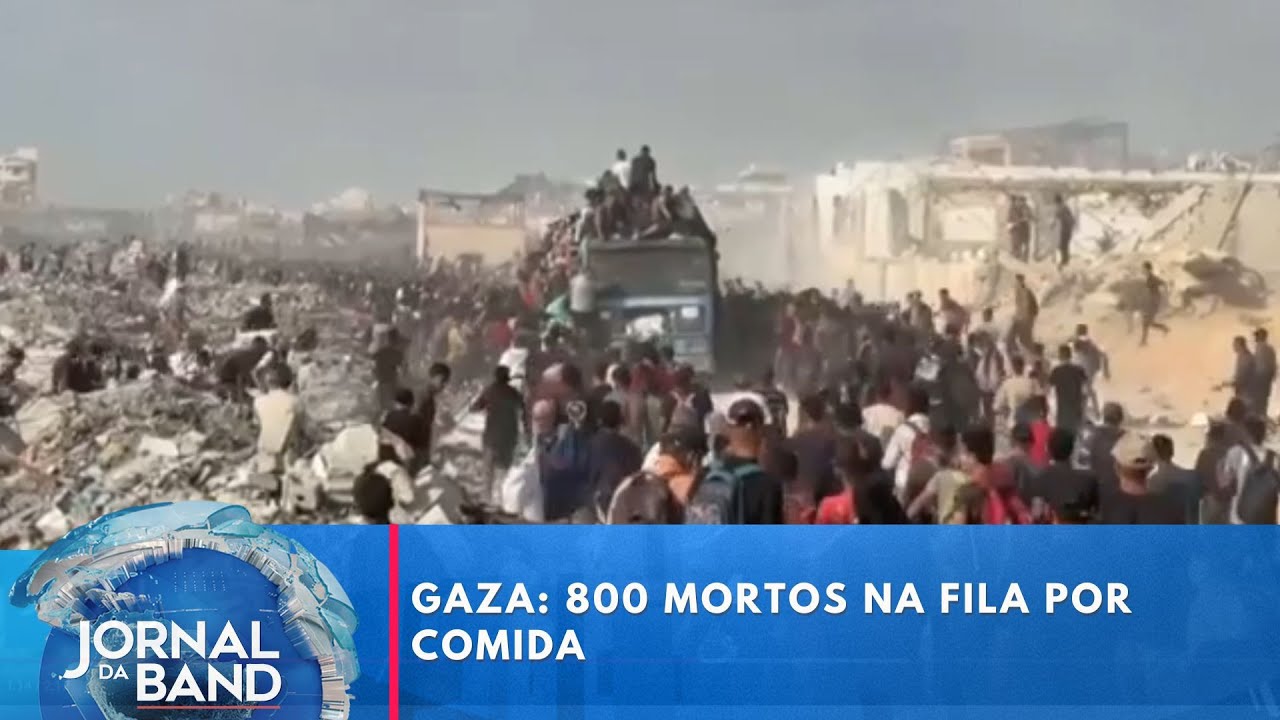 Gaza: 800 mortos na fila por comida | Jornal da Band