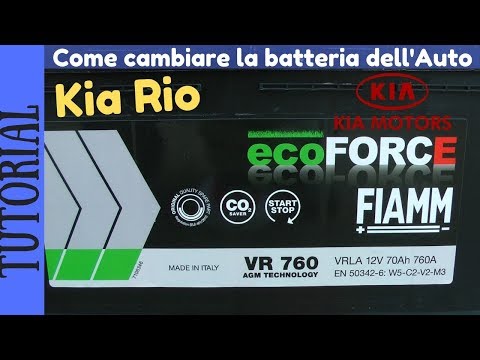 Come Sostituire La Batteria Su Kia Rio Kia Rio Mk Yb Sc