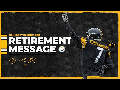 Ben Roethlisberger Retirement Message I Pittsburgh Steelers video clip