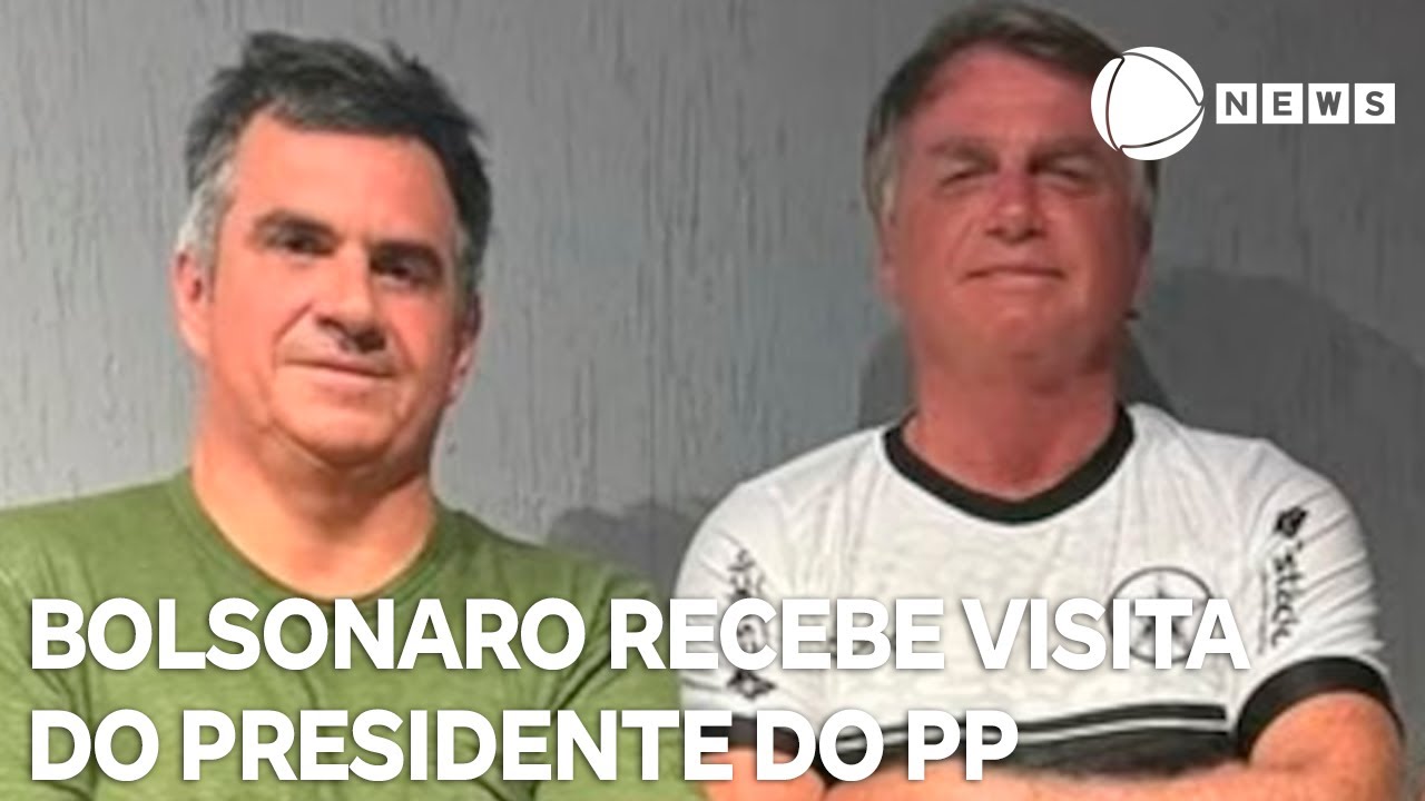 Bolsonaro recebe visita do presidente do PP senador Ciro Nogueira