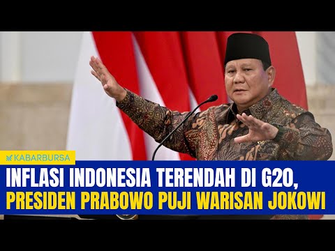 Inflasi Indonesia Terendah di G20, Presiden Prabowo Puji Warisan Jokowi
