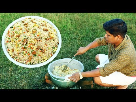 Chicken Fried Rice - How To Make Chicken Fried Rice In 10 Minutes - Village Food Channel - UCuSD-BXA1p8S3HfE8LsEkHA