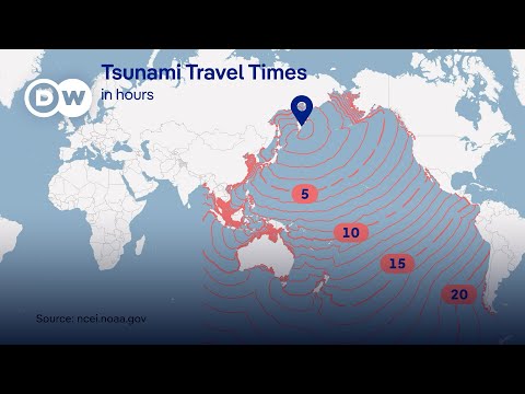 How the Tsunami travels after one of the strongest earthquakes ever recorded | DW News