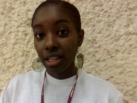 Bintu, International Youth Delegate from Senegal