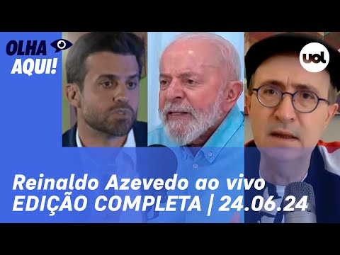 Reinaldo Azevedo ao vivo: PT x escolas cívico-militares; Lula provoca reitores; Pablo Marçal em SP