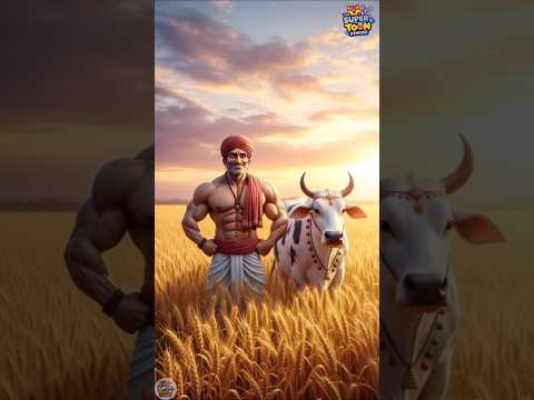 "The Farmer and His Cow | A Heartwarming Story of Love & Hard Work" #ai #cartoon #ytshorts