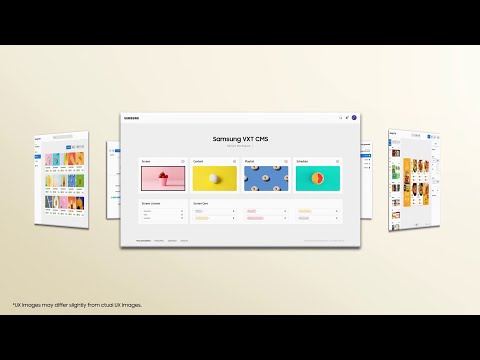 Samsung VXT CMS : React faster. Create new possibilities