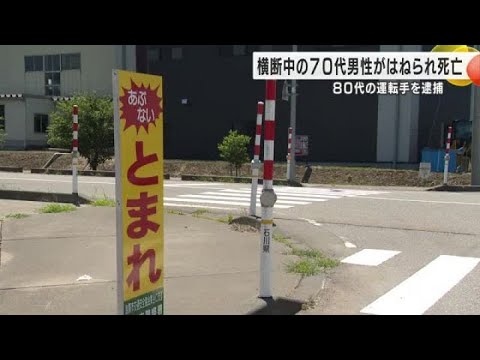 80歳の運転手を逮捕…横断歩道を渡っていた加賀市の72歳男性を軽ワゴン車ではねる (2025年7月26日)