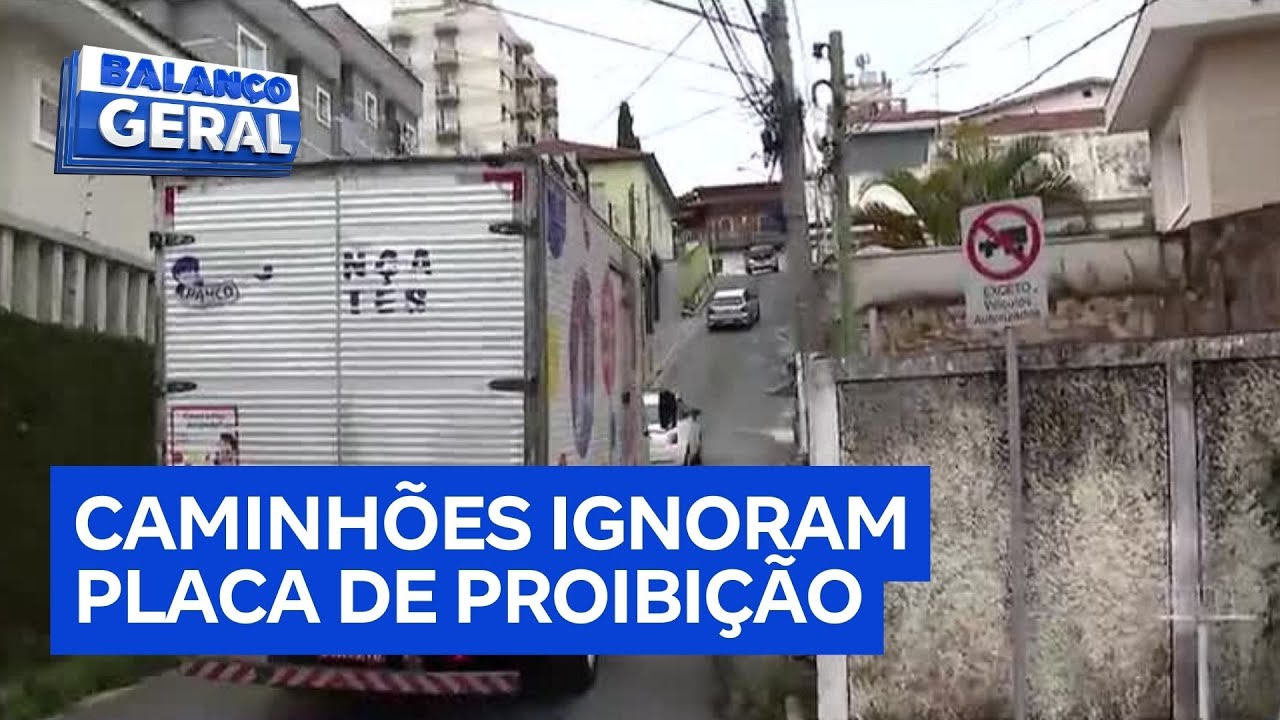 Balança Povão Moradores reclamam de circulação irregular de caminhões na zona norte de São Paulo