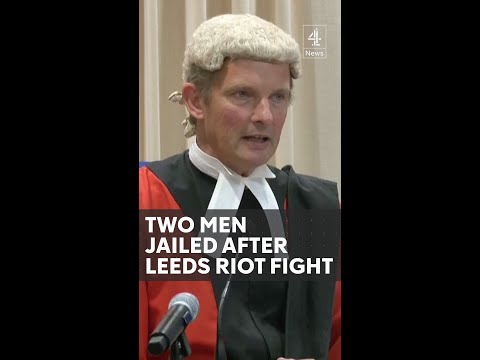 Two men jailed after Leeds riot fight