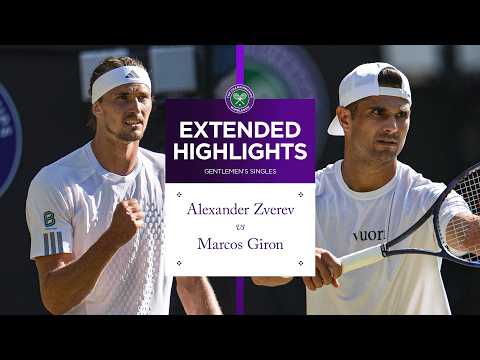 Powerful display 💪 | Alexander Zverev vs Marcos Giron | Extended Match Highlights | Wimbledon 2026
