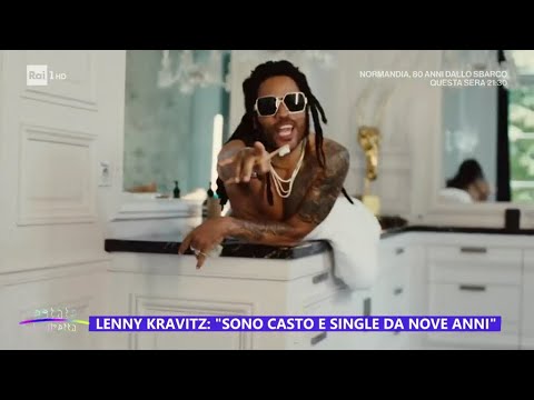 Lenny Kravitz: "Sono casto e single da nove anni" - Estate in diretta 03/06/2024