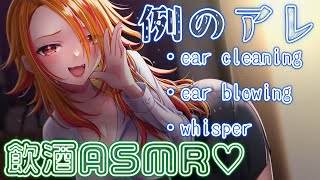【#ASMR】飲酒ASMR。たぶんR15になる  #earblowing #earcleaning #wispering  【風見くく / 