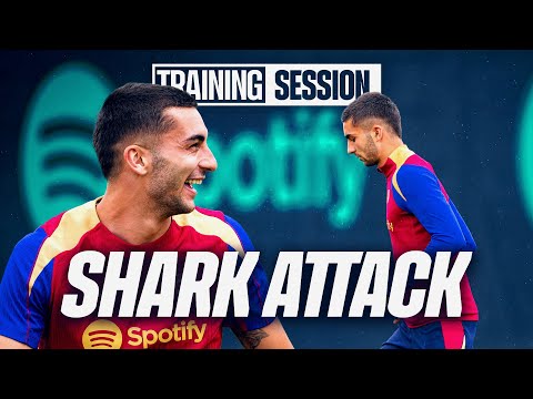 FERRAN TORRES SCORES A SCREAMER! 🦈 | FC Barcelona training 🔵🔴