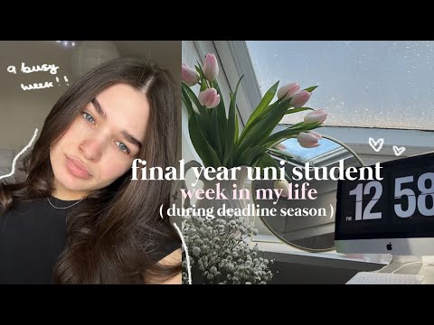 a week in my life as final year student (uos deadline season !!)