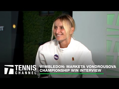 Marketa Vondrousova Reacts to Dream Grand Slam Victory | 2023 Wimbledon Championship Interview