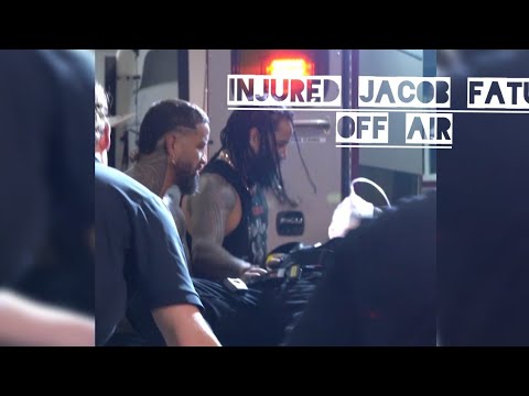 Unseen footage of Jimmy Uso &amp; Jey Uso with Injured Jacob Fatu backstage l after WWE RAW went off air