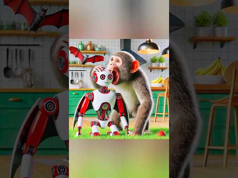 A 🐱 watches a sheep, 🐑 a giraffe, a 🐸 and a monkey 🐵 transform into#funny #ytshort #animal