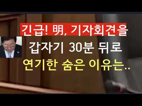 [문틀란 TV]     긴급!  이재명, 기자회견을  갑자기 30분 뒤로  연기한  숨은 이유는..