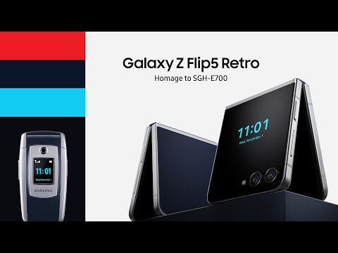 Galaxy Z Flip5 Retro : Homage to SGH-E700｜Samsung