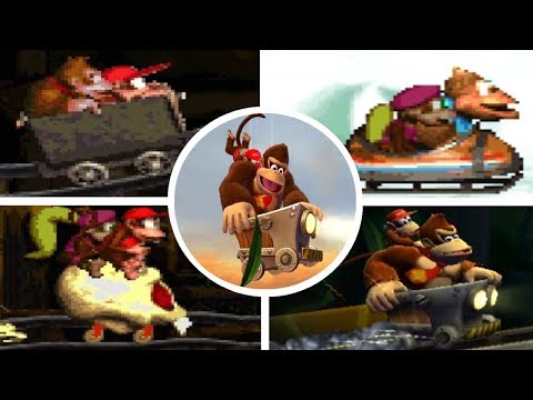 Evolution of Mine Cart Levels in Donkey Kong Country Games (1994-2018) - UCg_j7kndWLFZEg4yCqUWPCA