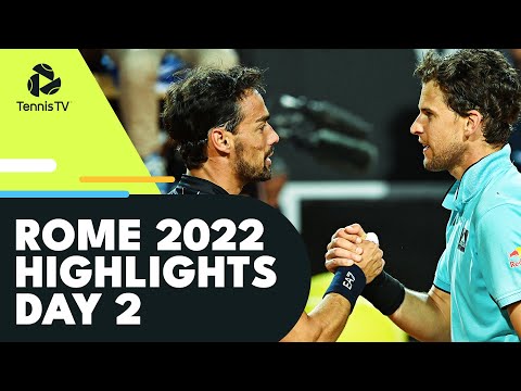 Thiem Battles Fognini; Wawrinka Seeks First Win In 15 Months | Rome 2022 Highlights Day 2