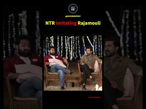 Jr.NTR imitating Rajamouli