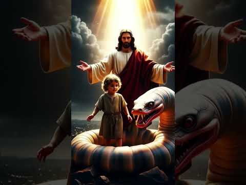 "Jesus Miracle: Saved a Child from the Giant Worm"#jesusmiracle