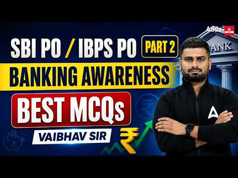 Banking Awareness for SBI PO & IBPS PO 2026 | Top MCQs | By Vaibhav shrivastava