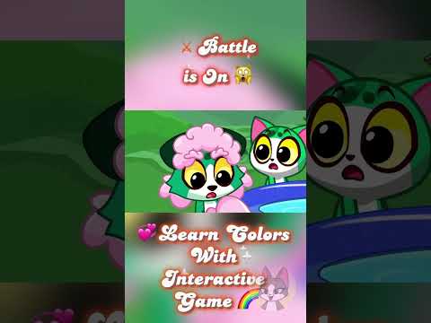 Learn colors with interactive games! Princess vs zombie dress-up challenge #kids #animation