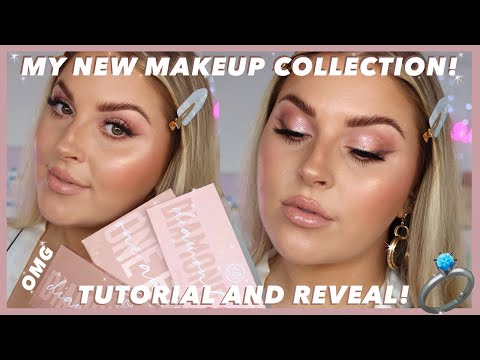 my NEW makeup collection 😱 I can't believe its finally here 💞 my wedding makeup!