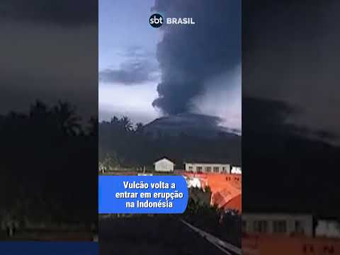 Vulca volta a entrar em erupção na Indonésia | SBT Brasil (04/06/24)